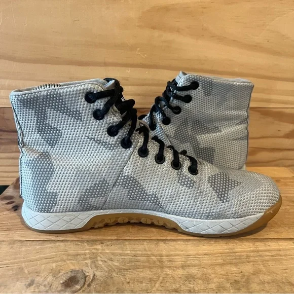 Nobull Outwork High-top Grey Camouflage Sneakers size 7 - Picture 5 of 11